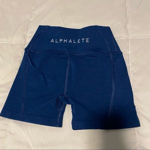 OG Alphalete Blue Palace Revival shorts